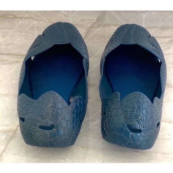 Melissa Blue Metallic Runner Ballet Flats - Picture 4 of 8